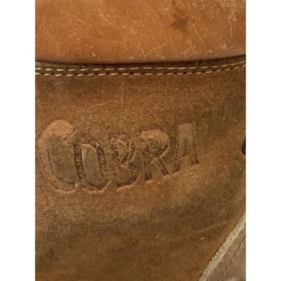 COBRA Suede Leather Alpine Mountaineering Boots Men 8 Women 9 Tan Made in Italy main image 6